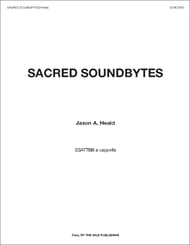 Sacred Soundbytes SATB choral sheet music cover Thumbnail